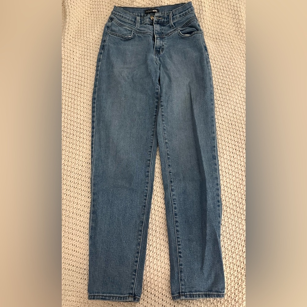 Fashion Nova front detail jeans